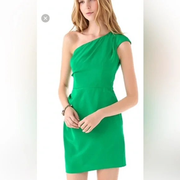 Shoshanna Dresses | Shoshanna Green Silk Dress | Color: Green | Size: 2 | Selbyaugusta's Closet